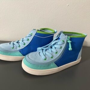 Billy Vibrant Blue and Green Kids Sneakers